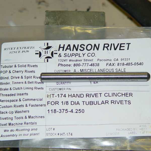 Solid Rivets - Hanson Rivet & Supply Co